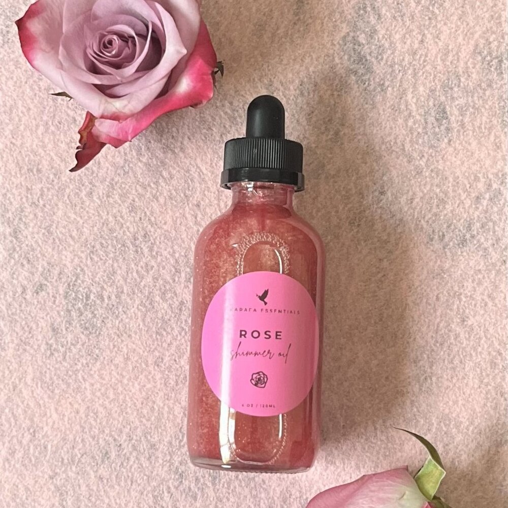 Rose Body Shimmer Oil (Handmade)